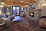 Cozy Up to The Gas Fireplace